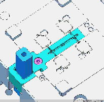 铝合金压铸模具工作示意图